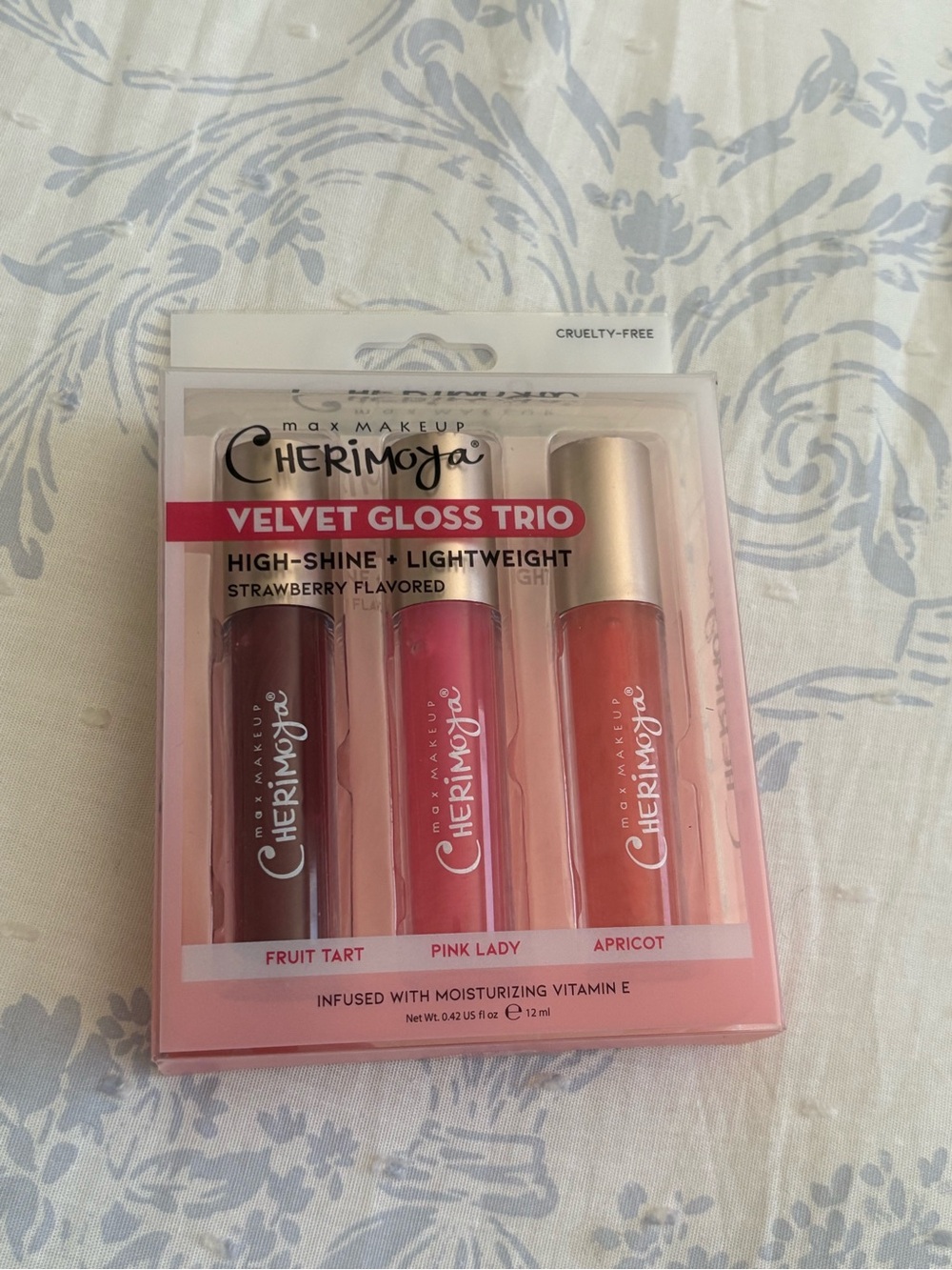 Velvet Gloss Trio - Pink Lady, Apricot & Fruit Tart
